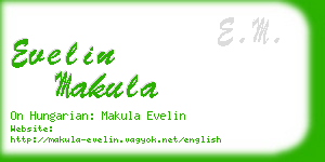 evelin makula business card